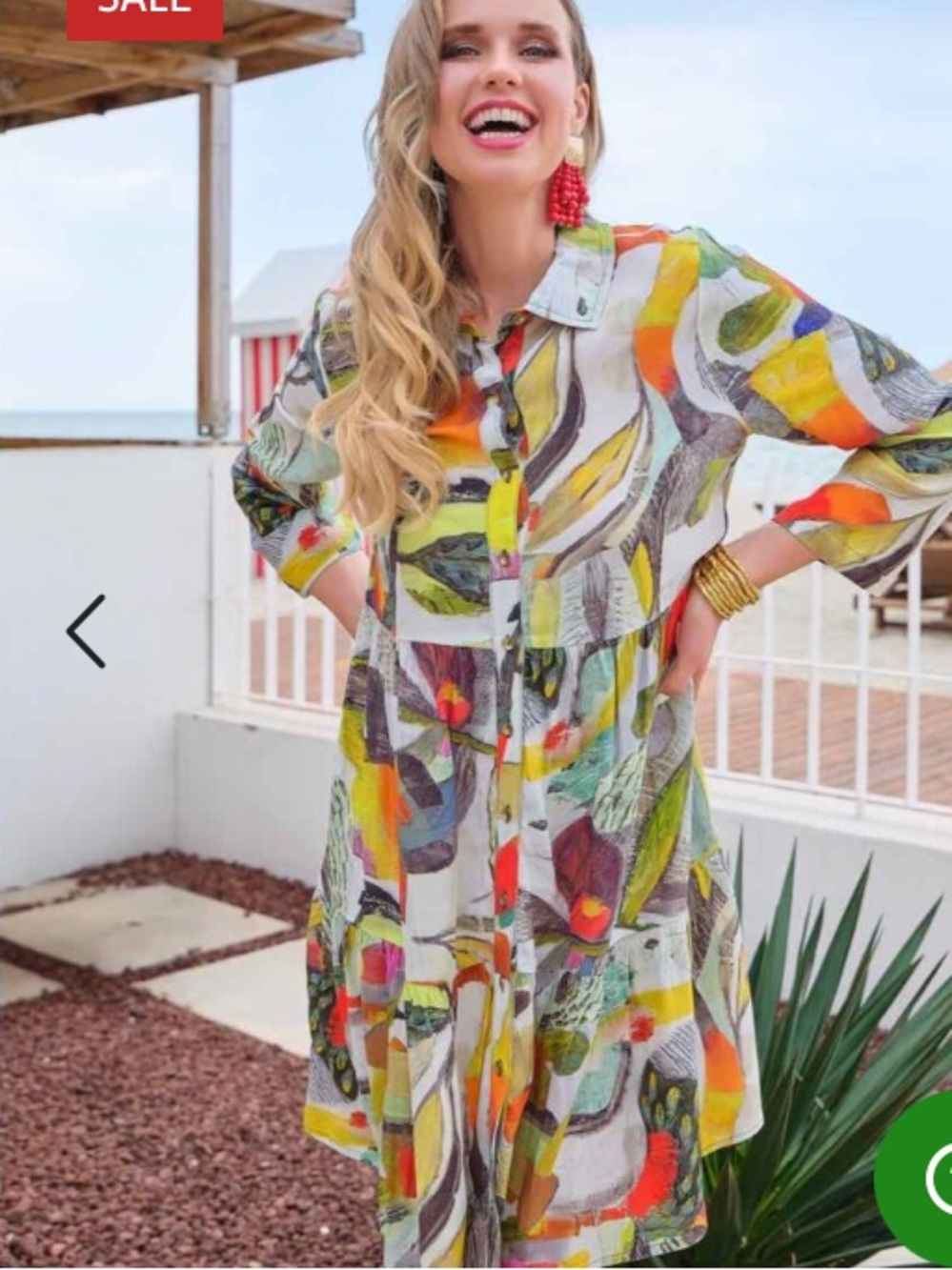 Simply Art by Dolcezza Dress Botanica abstract fruit print art to wear sz L